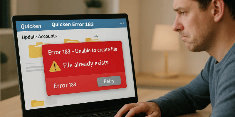 Quicken Error 183