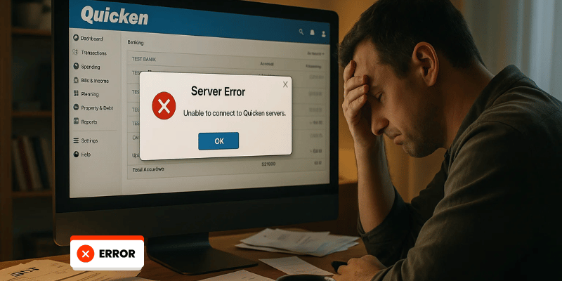 Quicken Server Error