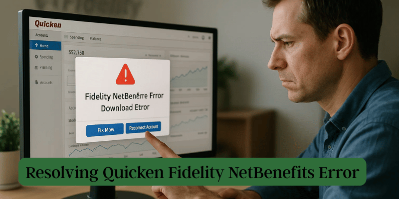 Resolving Quicken Fidelity NetBenefits Error