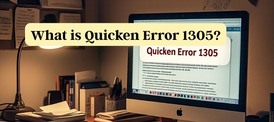 What is Quicken Error 1305?